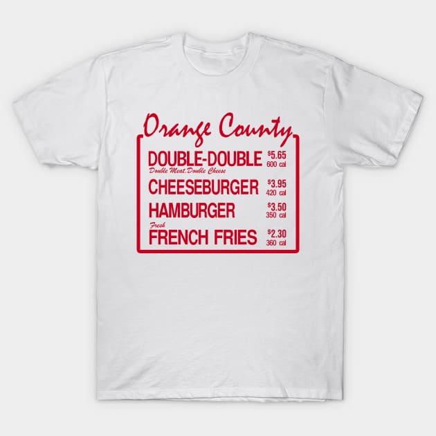 Orange County Burger T-Shirt by Meat Beat